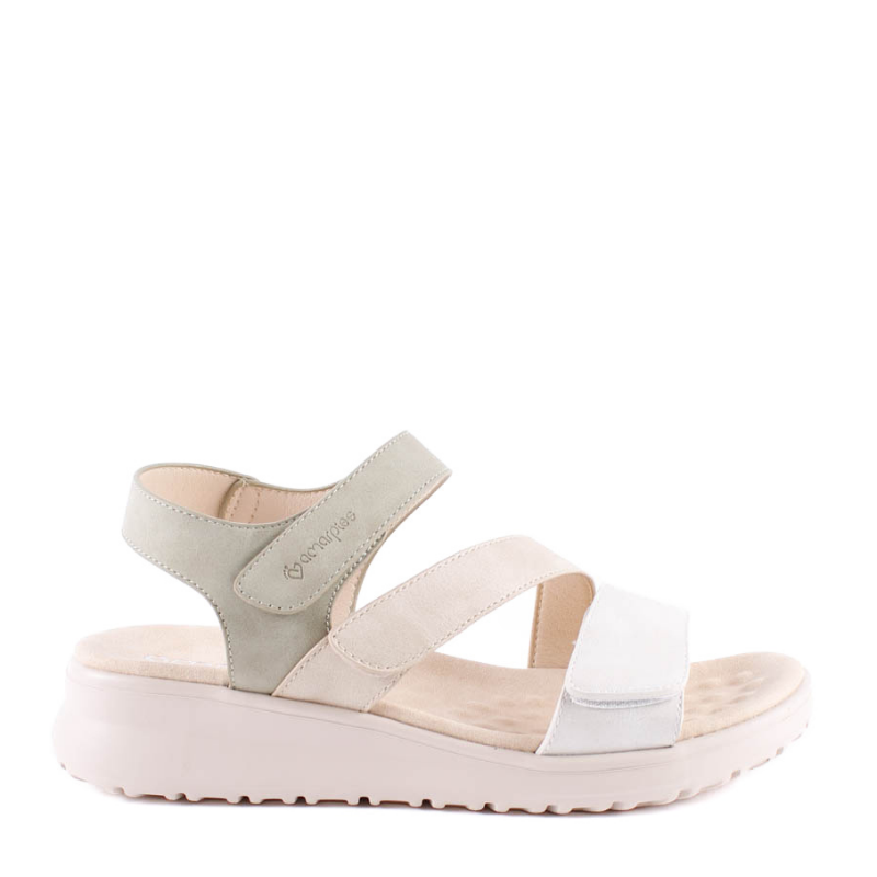 SANDALIA TRIPLE VELCRO KAKI ABZ30157