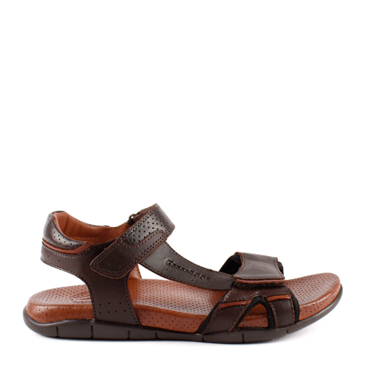 SANDALIA VELCROS MARRON 1001