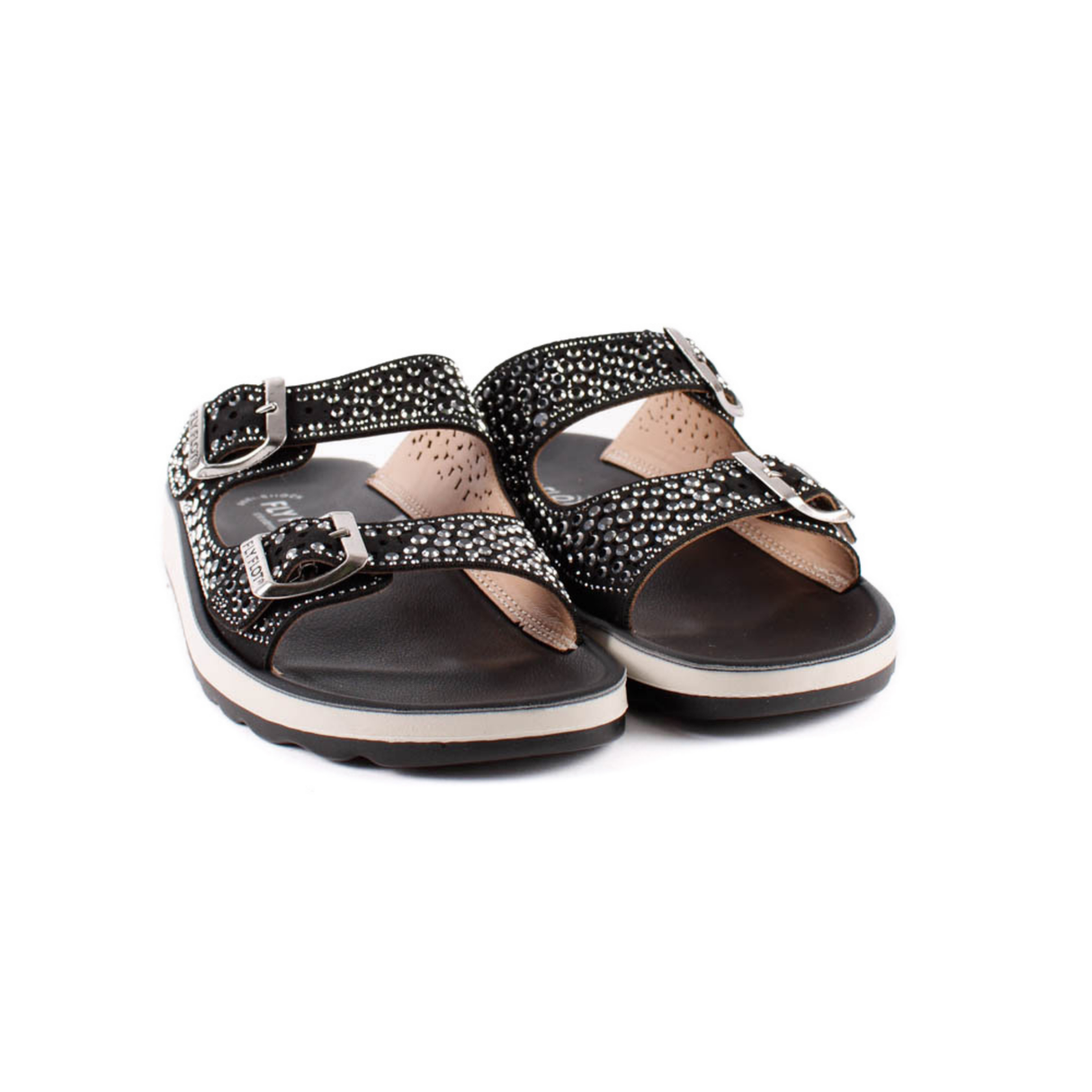 SANDALIA HEBILLAS  STRASS NEGRO 77169KZ