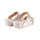 SANDALIA VELCROS STRASS BIANCO 38172KZ