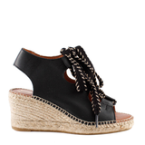 SANDALIA CUERDAS YUTE NEGRO 2356