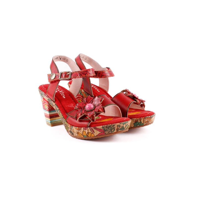 SANDALIA NELLAO ROUGE NELLAO31