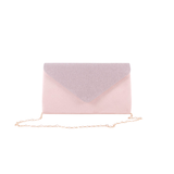 CARTERA SOLAPA GLITTER NUDE