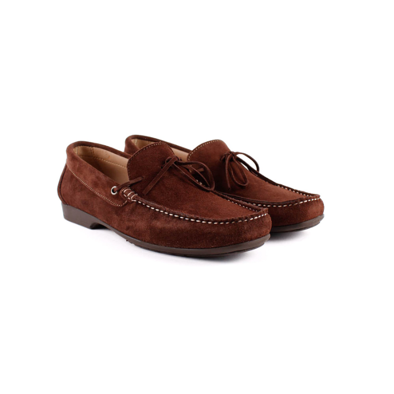 MOCASIN LAZO SERRAJE MARRON 09721
