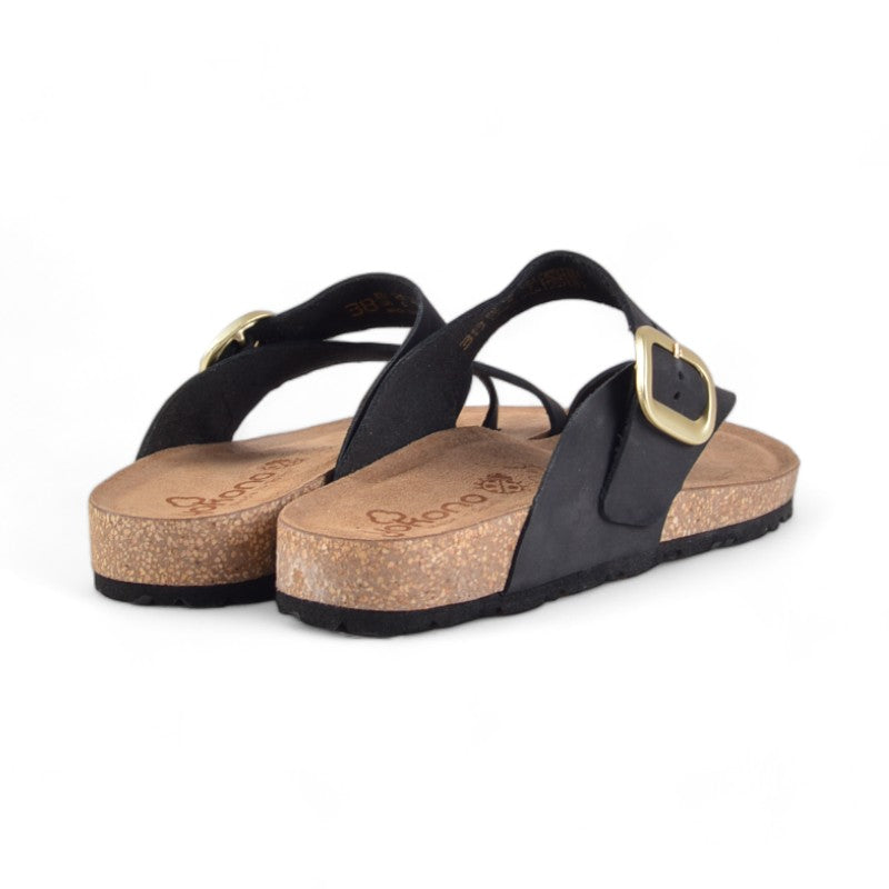 SANDALIA BIODEDO HEBILLA NEGRO JERBA113