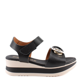 SANDALIA VELCRO ADORNO NEGRO 5974