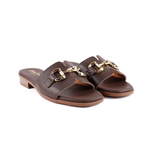 SANDALIA PALA ADORNO MARRON 5872
