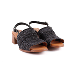 SANDALIA PALA RAFIA NEGRO 2732