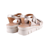 SANDALIA TRIPLE VELCRO TAUPE 2601