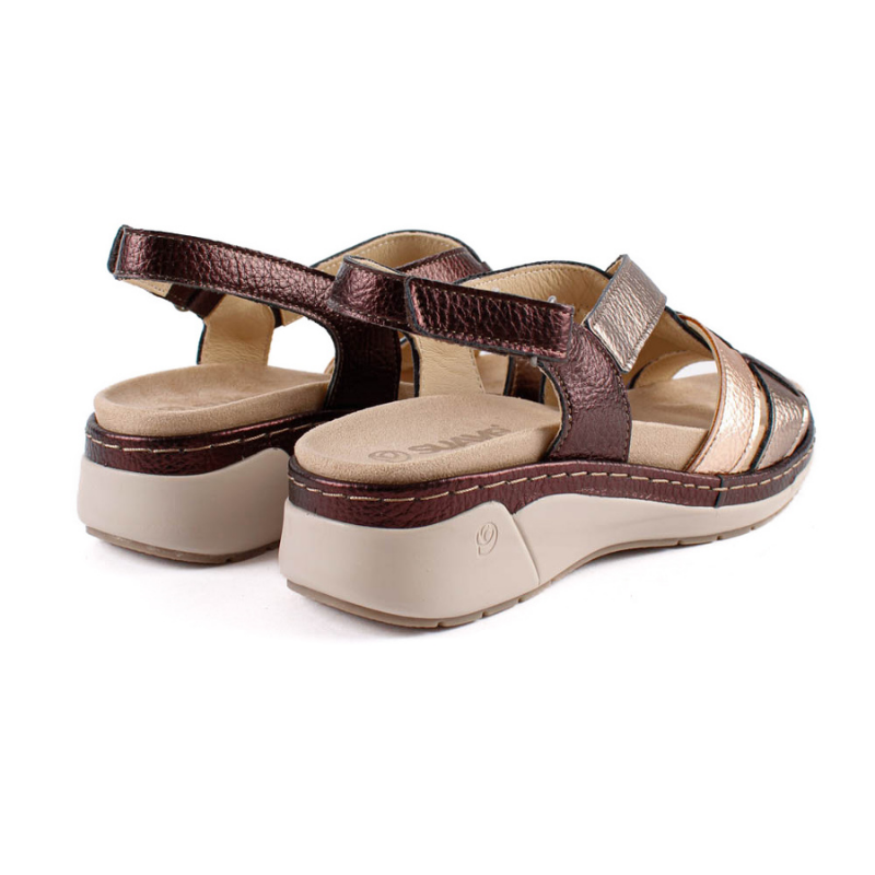 SANDALIA VELCRO COMBI METAL 3316