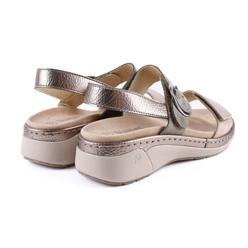 SANDALIA HEBILLA VELCRO COMBI VERDE 3314