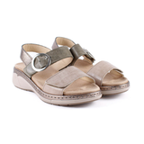 SANDALIA HEBILLA VELCRO COMBI VERDE 3314