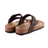 SANDALIA BIO DEDO HEBILLA MARRON 2854