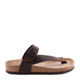 SANDALIA BIO DEDO HEBILLA MARRON 2854