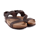 SANDALIA BIO HEBILLAS MARRON 2846