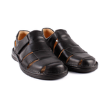 SANDALIA CERRADA VELCRO NEGRO 929