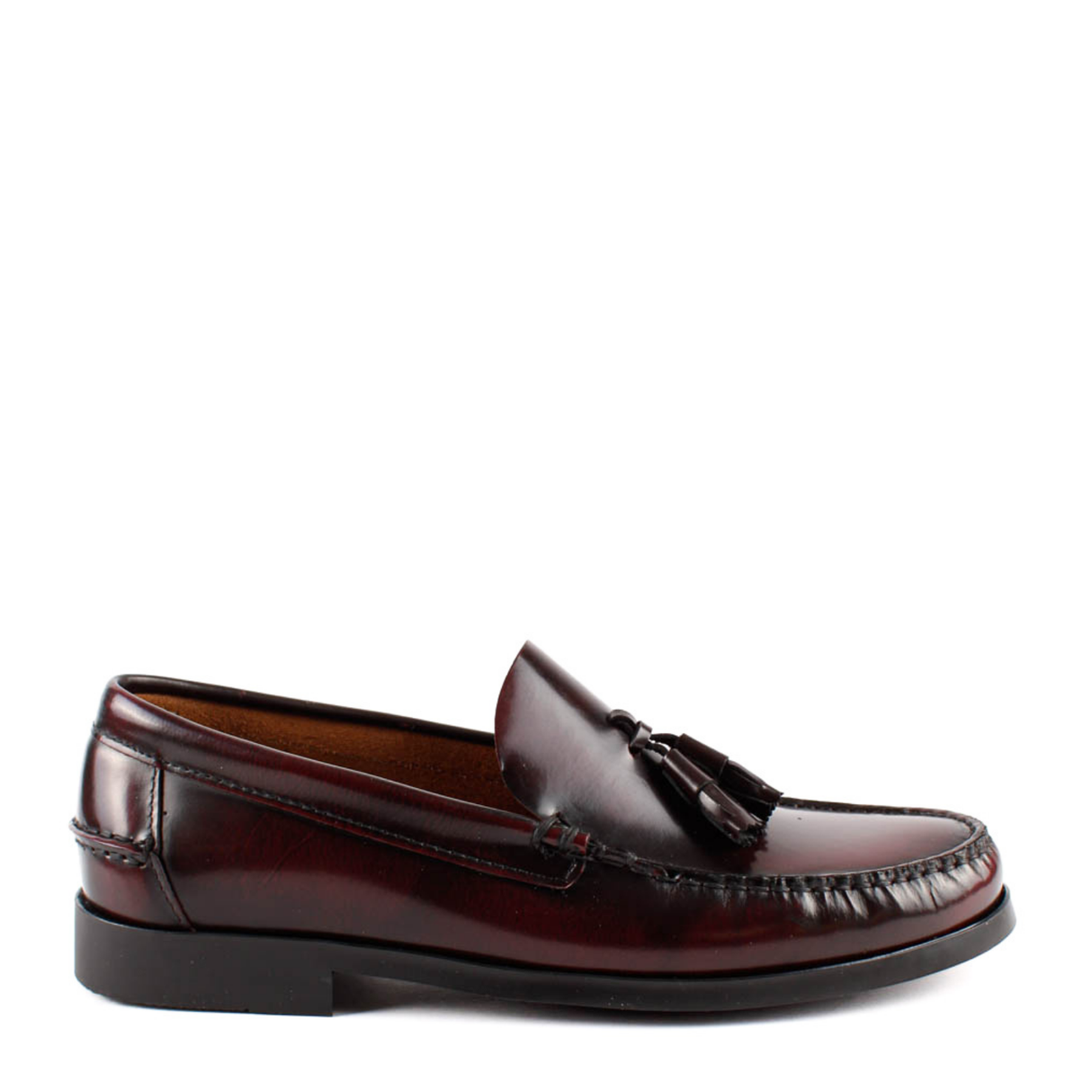 MOCASIN CASTELLANO BORLAS  BURDEOS 4029