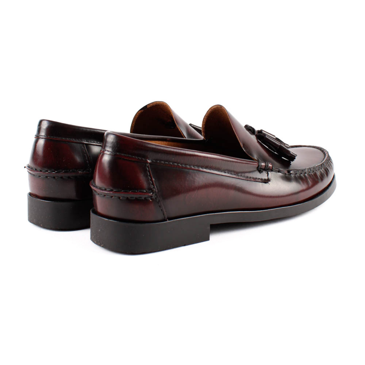 MOCASIN CASTELLANO BORLAS  BURDEOS 4029