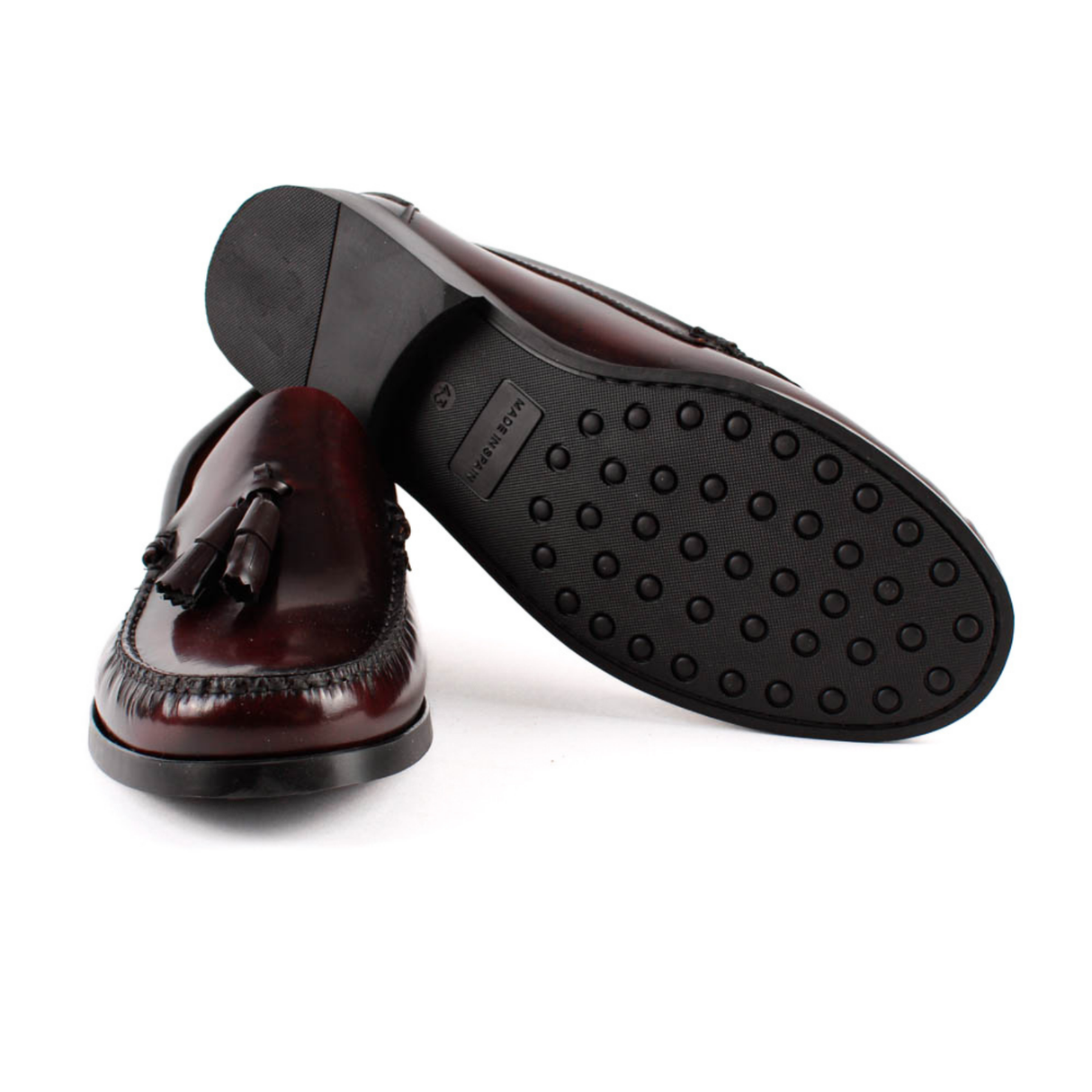 MOCASIN CASTELLANO BORLAS  BURDEOS 4029