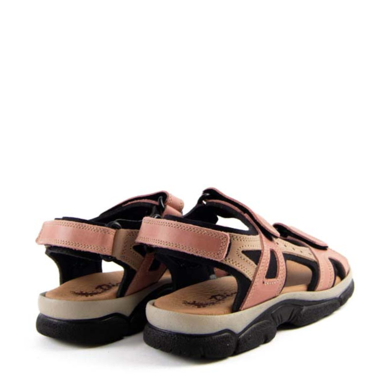 SANDALIA VELCRO TEJA TAUPE 7040