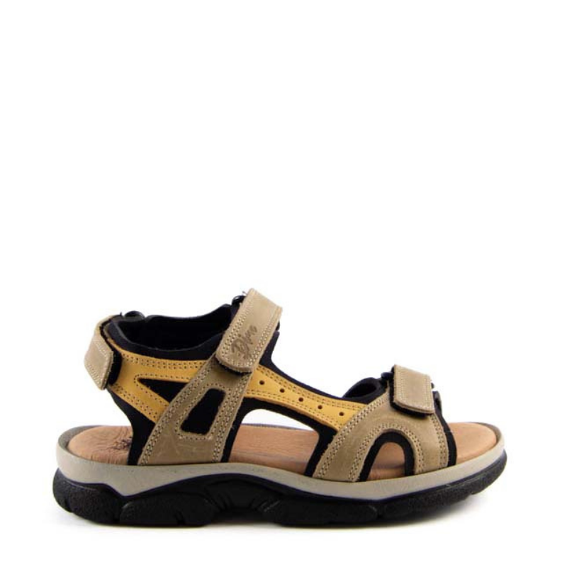 SANDALIA VELCRO KAKI MOSTAZA 2 7040