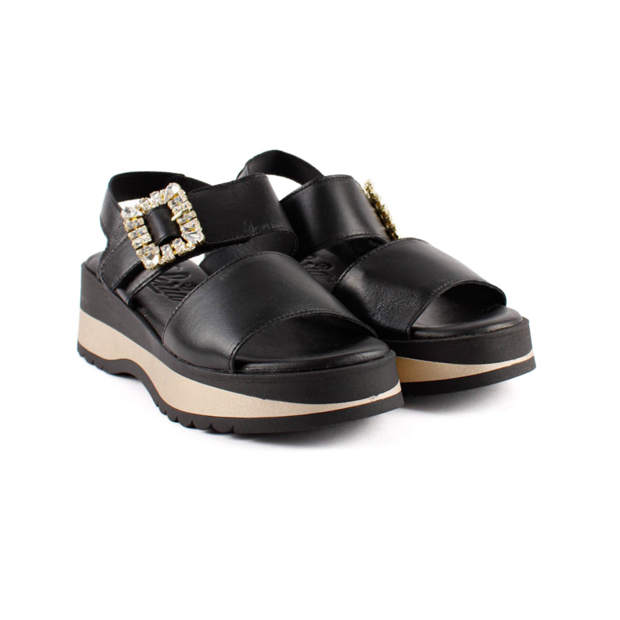 SANDALIA HEBILLA JOYA NEGRO 2625