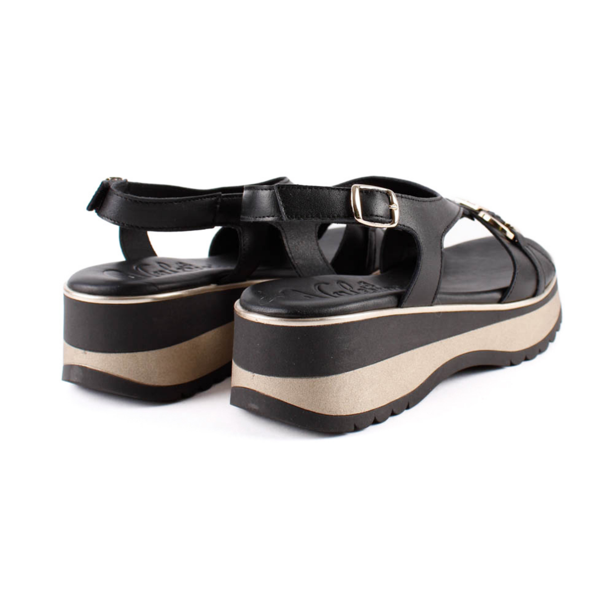 SANDALIA T APLIQUE NEGRO 2623