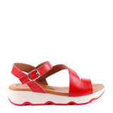SANDALIA HEBILLA ROJO 26138