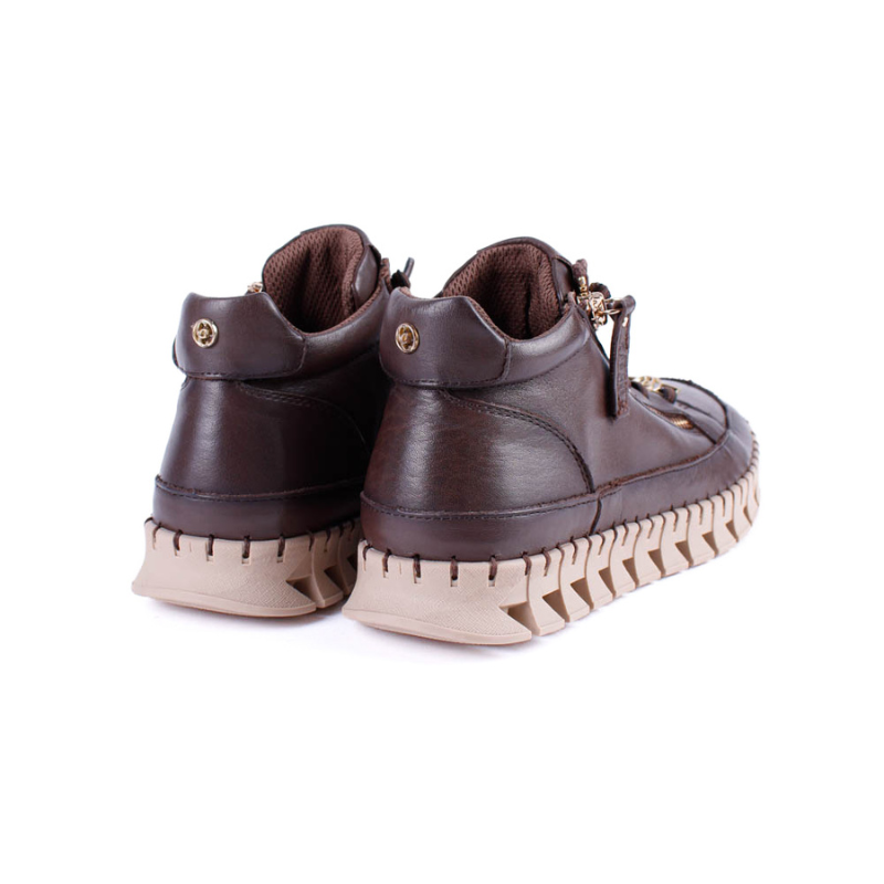 BOTIN CORDON CREMALLERA MARRON 164392