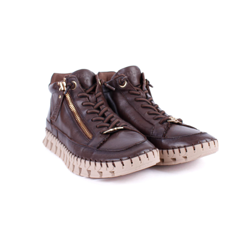 BOTIN CORDON CREMALLERA MARRON 164392