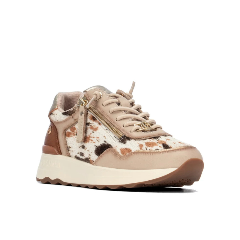 SNEAKER BEIGE PRINT ANIMAL 164360