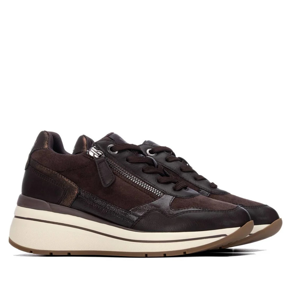 SNEAKER CUÑA MARRON 146169