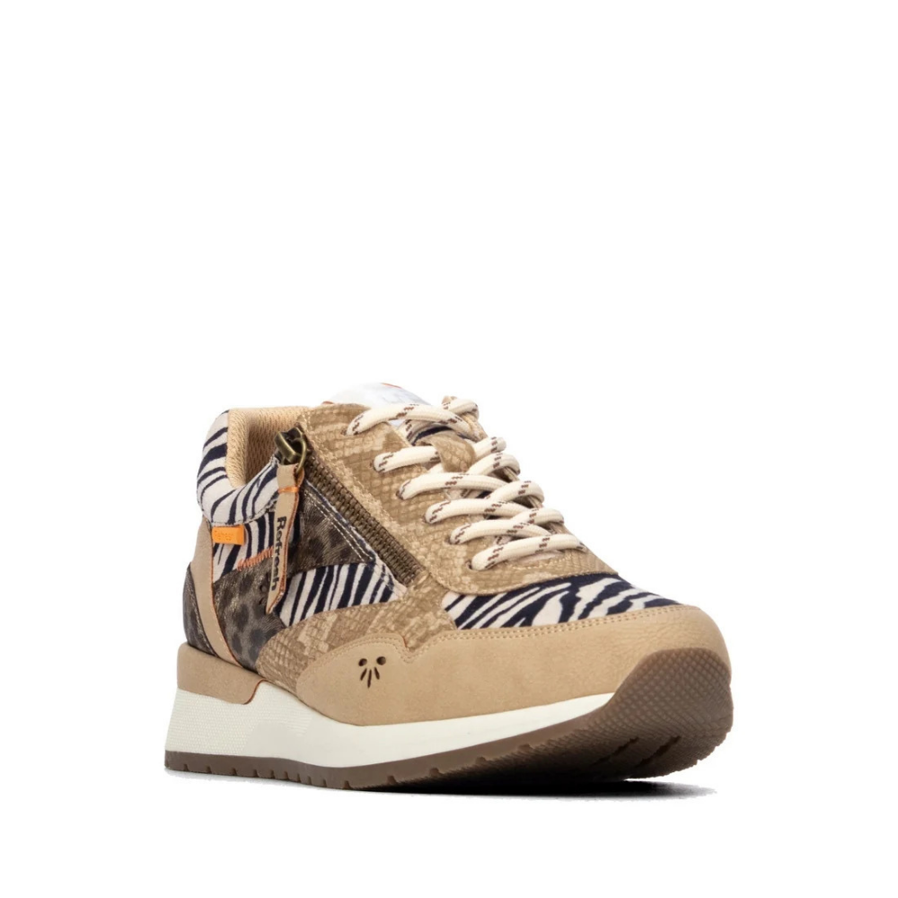 SNEAKER PRINT CREMALLERA BEIGE 176219