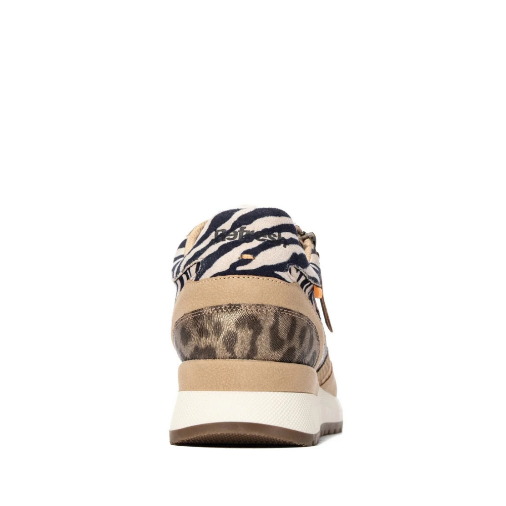 SNEAKER PRINT CREMALLERA BEIGE 176219