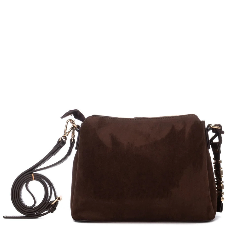 BOLSO LLAVERO PRINT MARRON