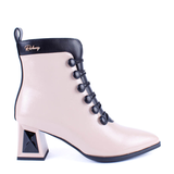 BOTIN BOTONES GOMAS BEIGE 84659