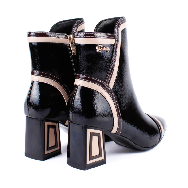BOTIN LINEAS BICOLOR BLACK 84724