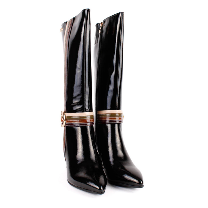 BOTA LINEAS TRICOLOR BLACK 84727