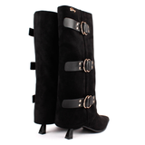 BOTA ALTA HEBILLAS NEGRO 84755