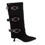 BOTA ALTA HEBILLAS NEGRO 84755