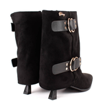 BOTIN POLAINA HEBILLAS NEGRO