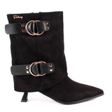 BOTIN POLAINA HEBILLAS NEGRO