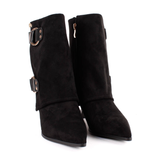 BOTIN POLAINA HEBILLAS NEGRO