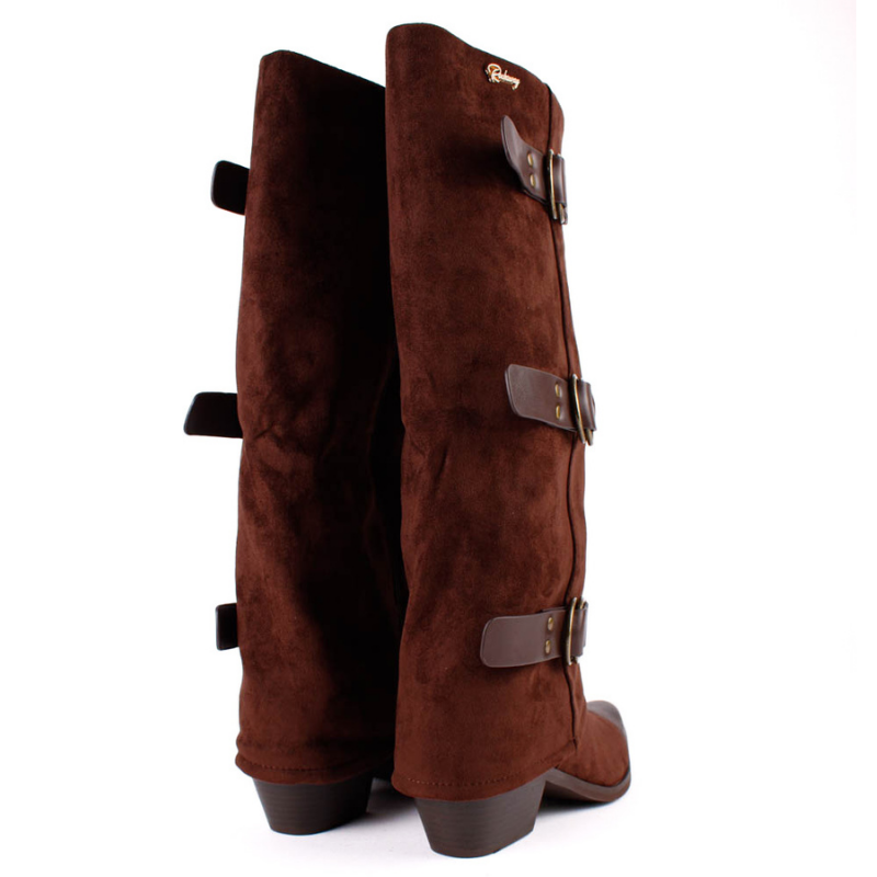 CAMPERA POLAINA HEBILLAS BROWN 85113