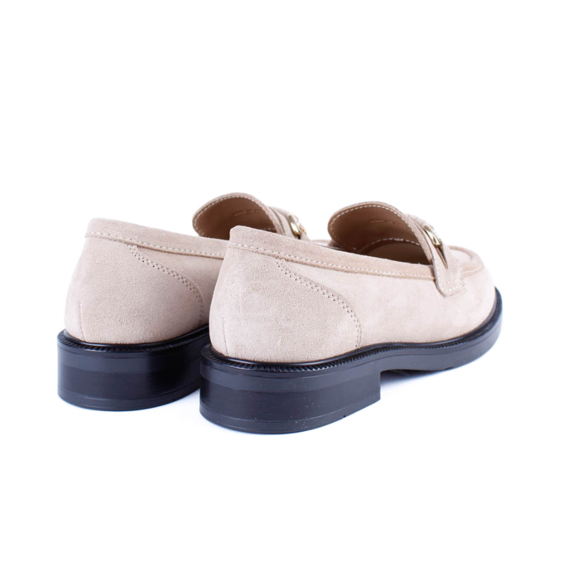 MOCASIN ADORNO SUEDE SAND 4896