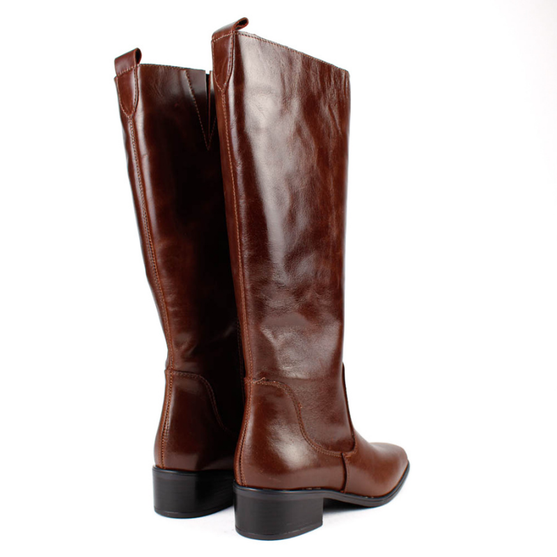 BOTA ALTA PIEL CHOCOLATE 6618