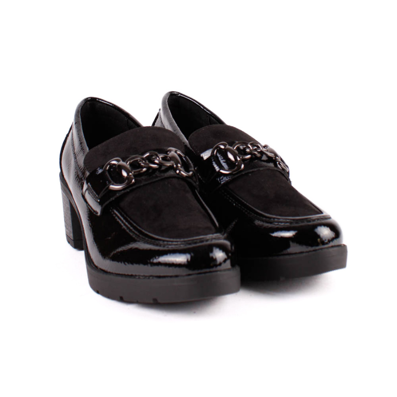 MOCASIN TACON CHAROL NEGRO AJC31168