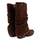 BOTA CAMPERA POLAINA ADORNOS TAUPESS1976