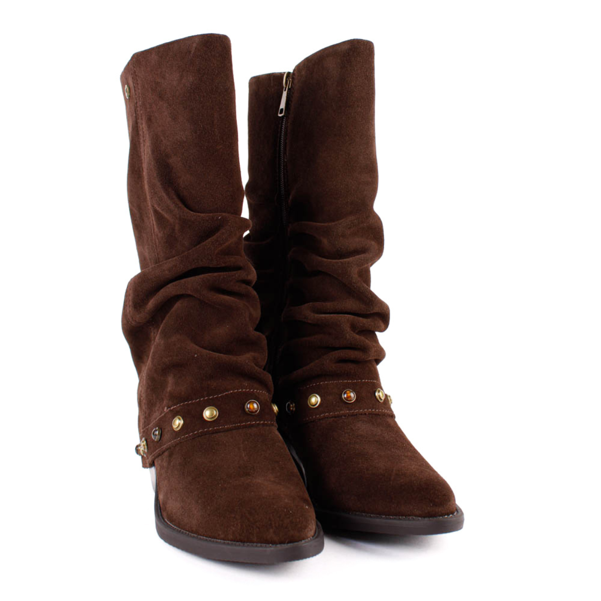 BOTA CAMPERA POLAINA ADORNOS TAUPESS1976
