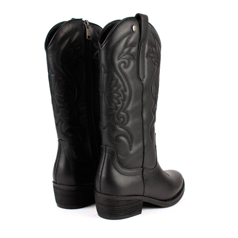 BOTA COWBOY PIEL NEGRO SS1986